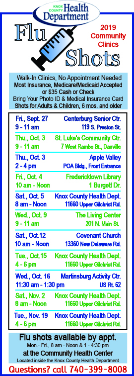 2019 Flu Schedule