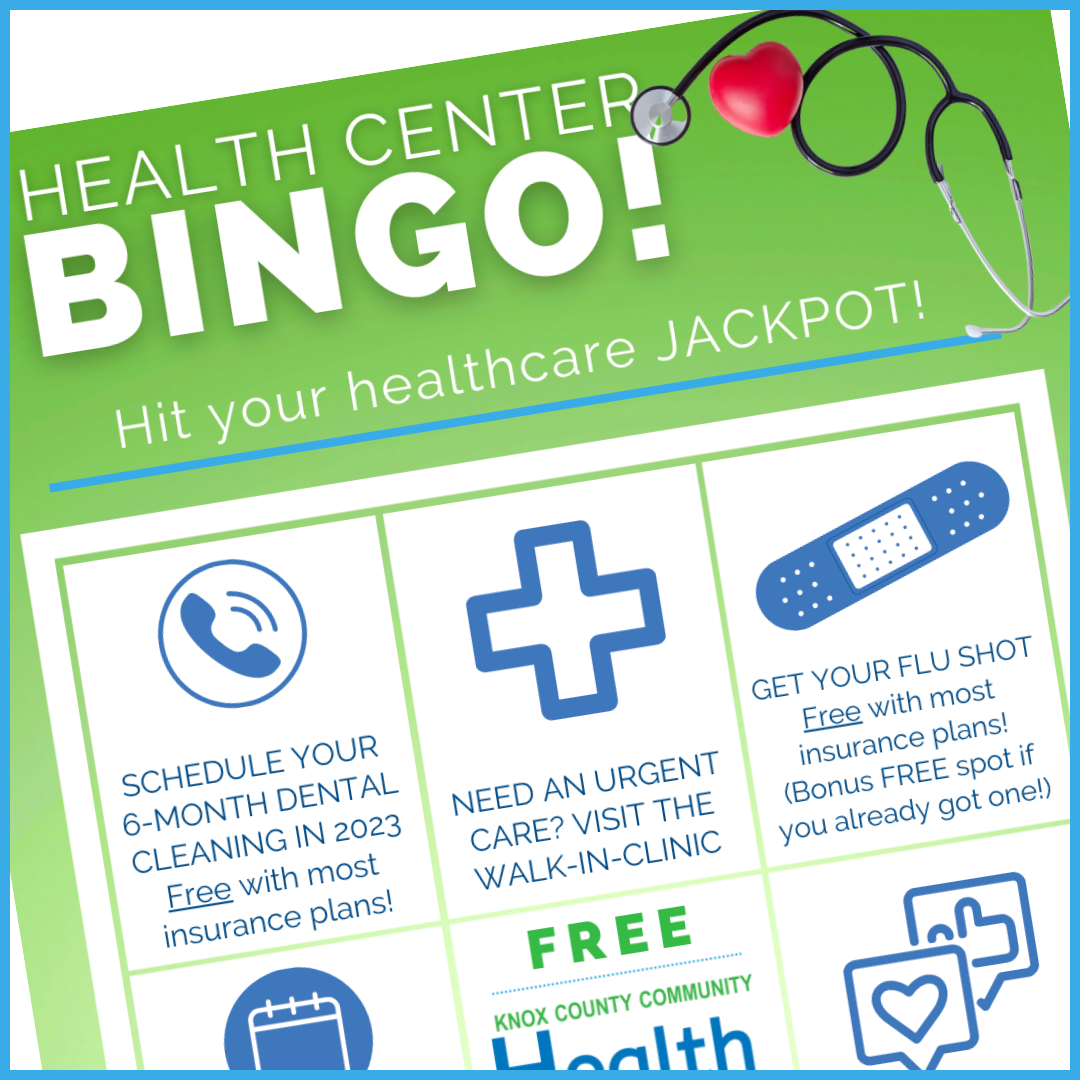 Health Center BINGO 12192022 Instagram Post Square