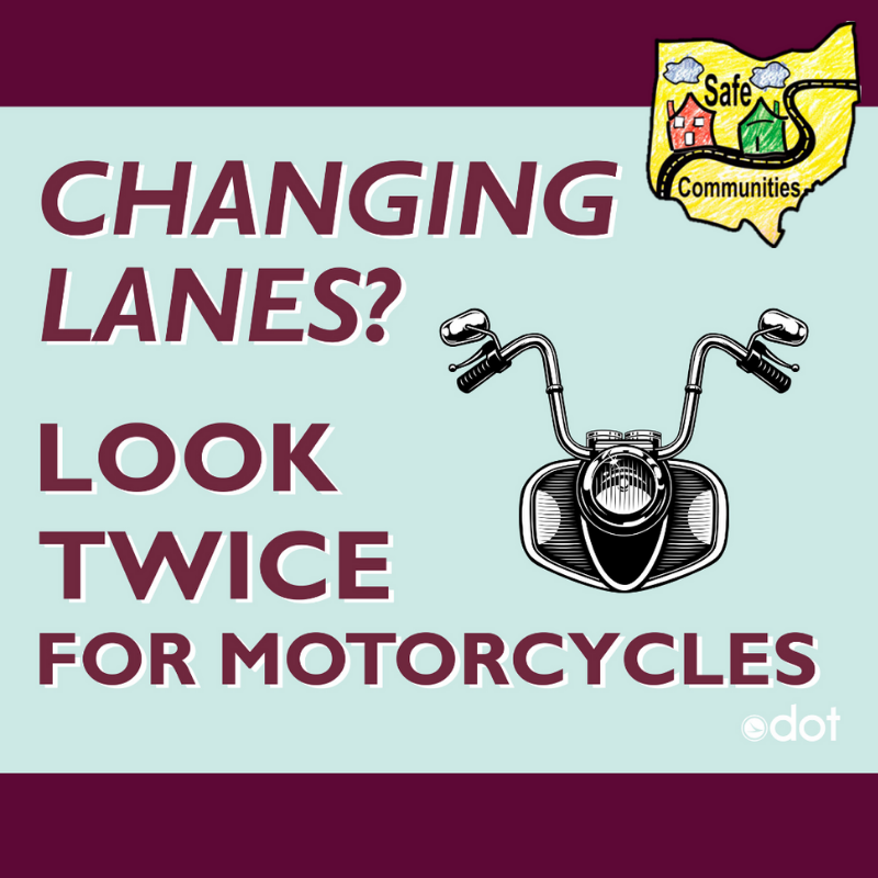 Changing lanes look twice motorcycle safety KCHD link in bio