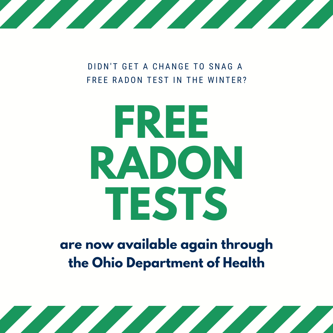 Didnt get a change to snag a free radon test in the winter 