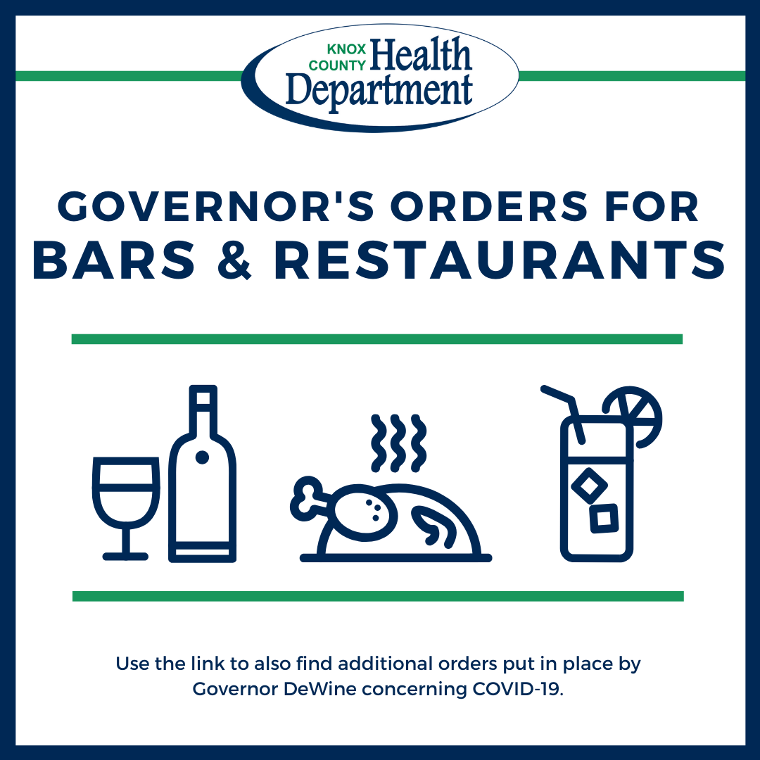 Governors Orders for bars restaurants 03162020