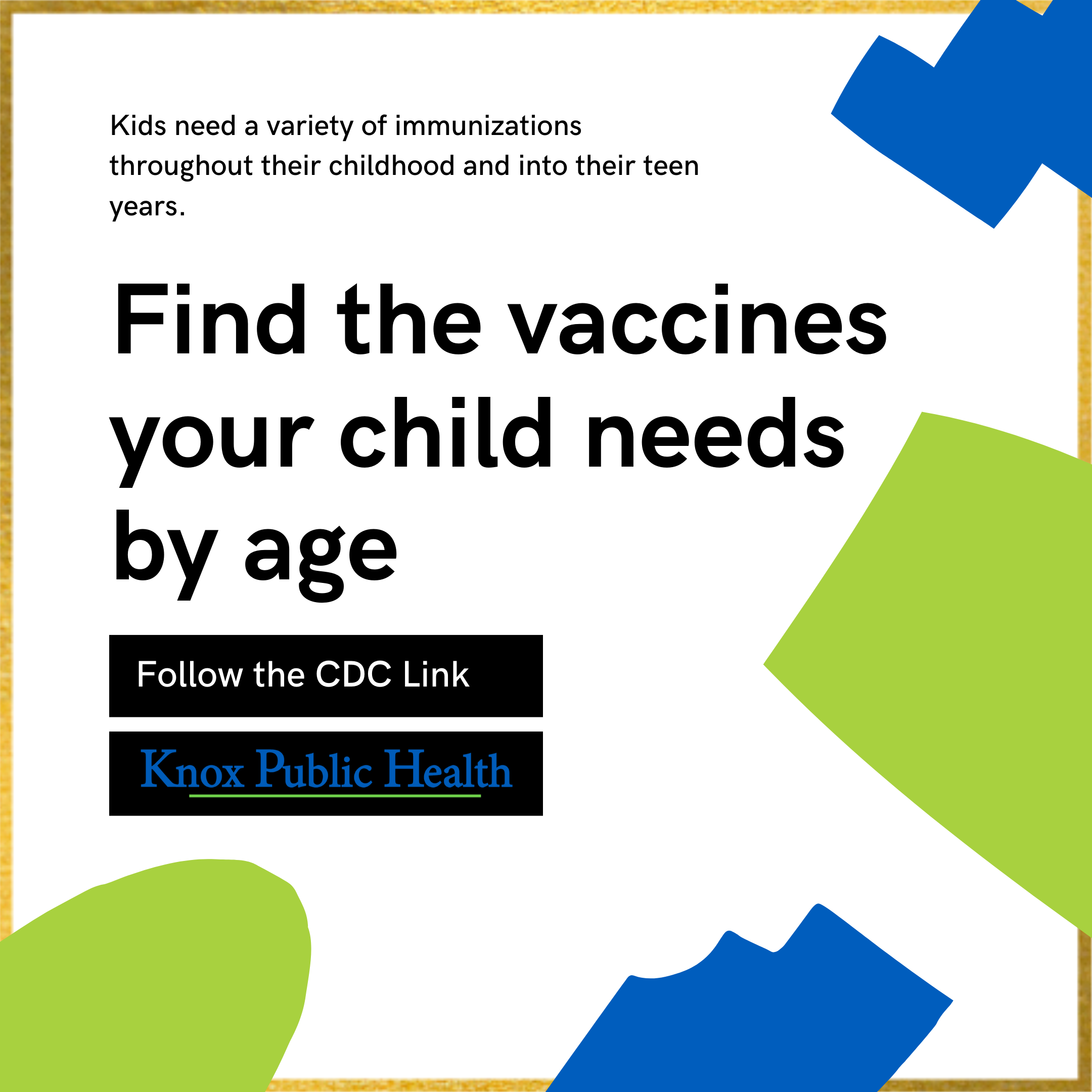 Kids need a variety of immunizations 07142020