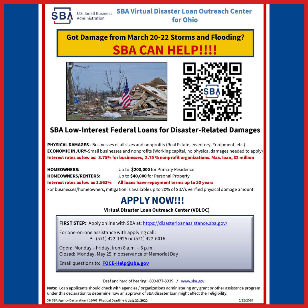 SBA Flooding Loans 05262020