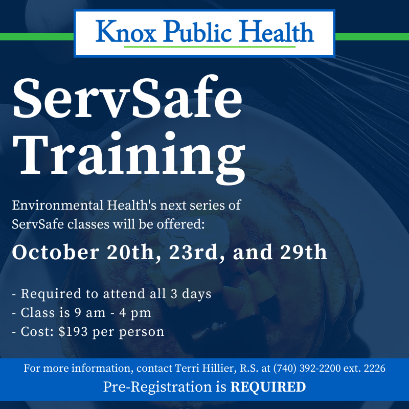 ServSafe Training October 2020 09162020