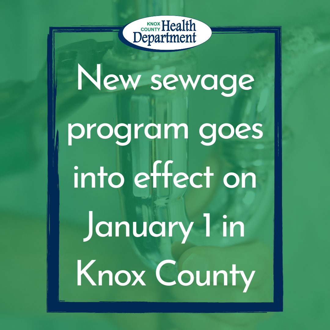 new sewage program goes into effect on January 1 in Knox County