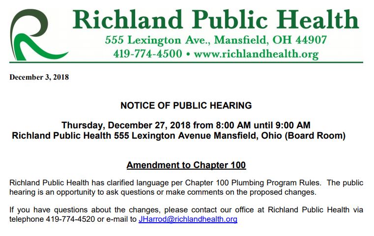 Public Hearing RCHD