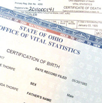 Birth Death Certificates